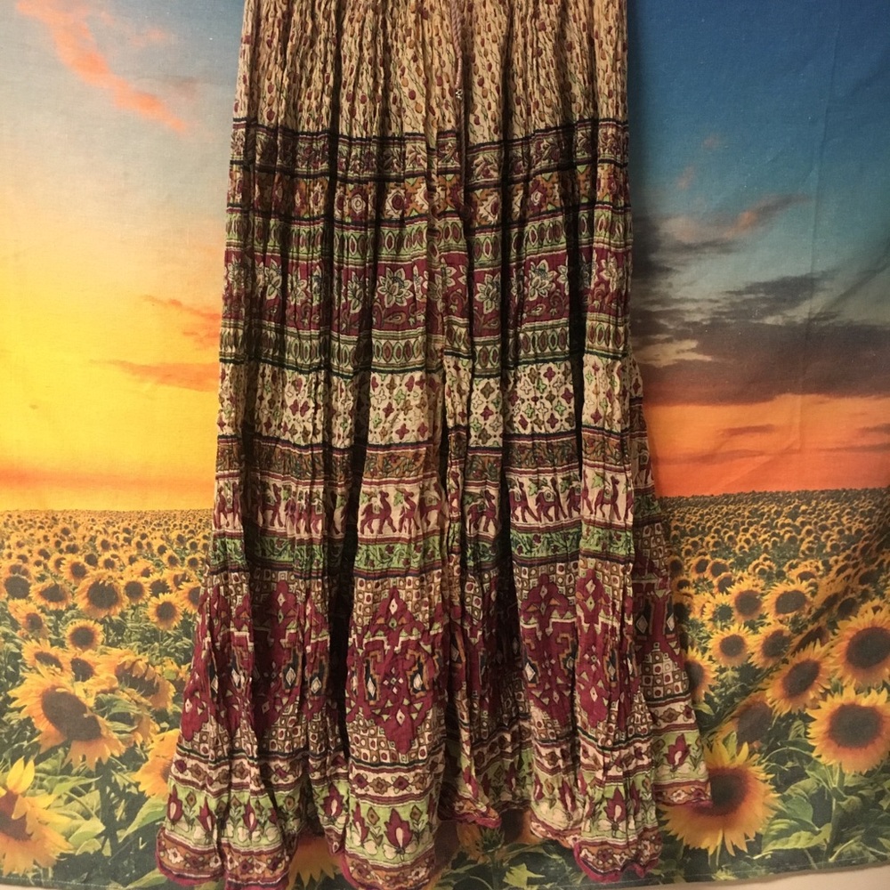 Light palazzo skirt- like festival PANTS vintage